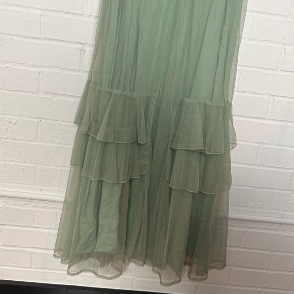 Hopeless Romantic Tiered Stunning Green Dress - Picture 3 of 6